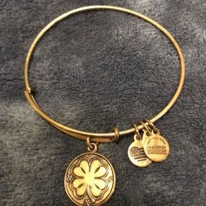 Alex and Ani brass gold bracelet
